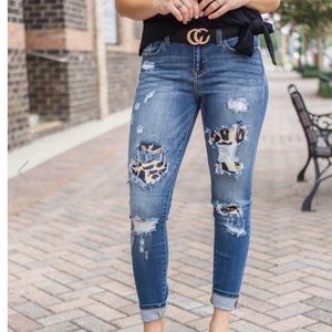 Judy Blue Skinny Printed Jeans